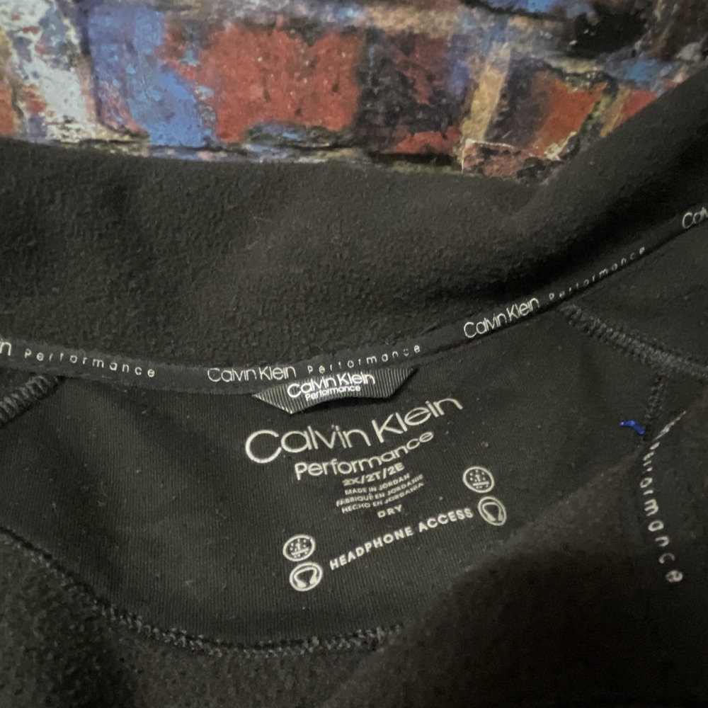 Calvin Klein Performance mens Black Full-Zip Jacket 2XL Big & Tall Regular Fit - Picture 2 of 5